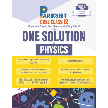 Parikshit CBSE Sample Papers One Solution Class 12th Physics for 2026 Board Exam
